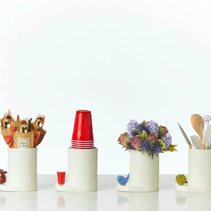 Nora Fleming Platter- Pinstripe Cutie Container - Browns Kitchen