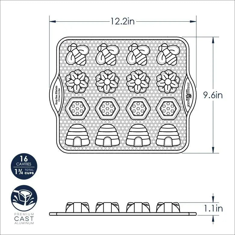 Nordic Ware Busy Bee Cakelet Pan Nordic Ware