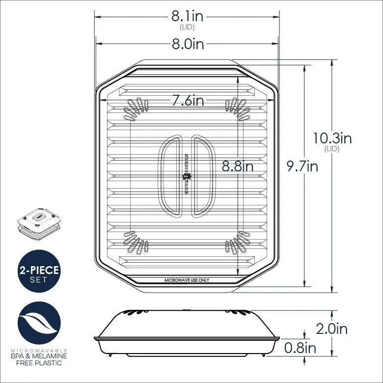 Nordic Ware Compact Bacon Tray with Lid Nordic Ware