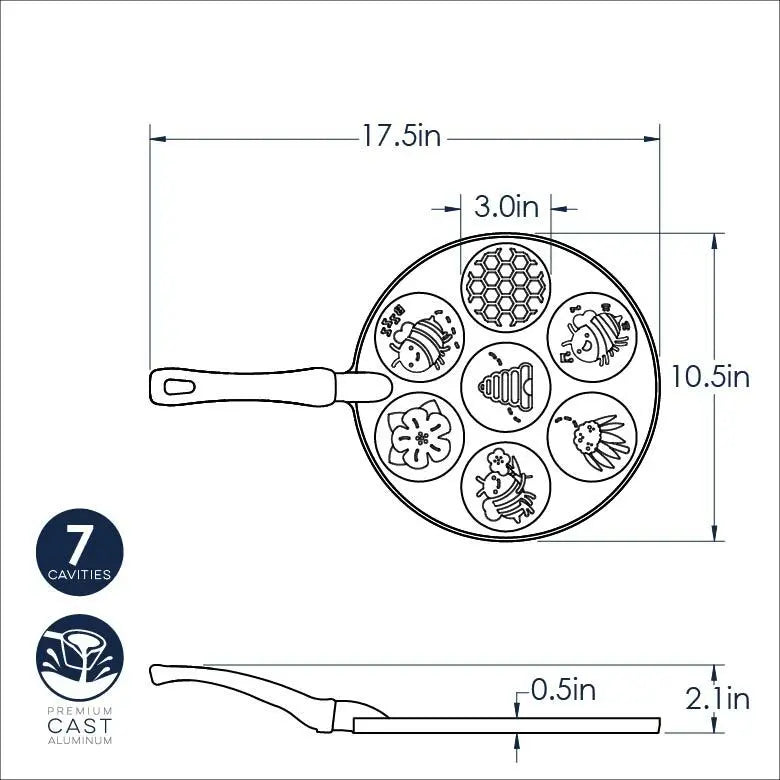 Nordic Ware Honey Bee Pancake Pan Nordic Ware