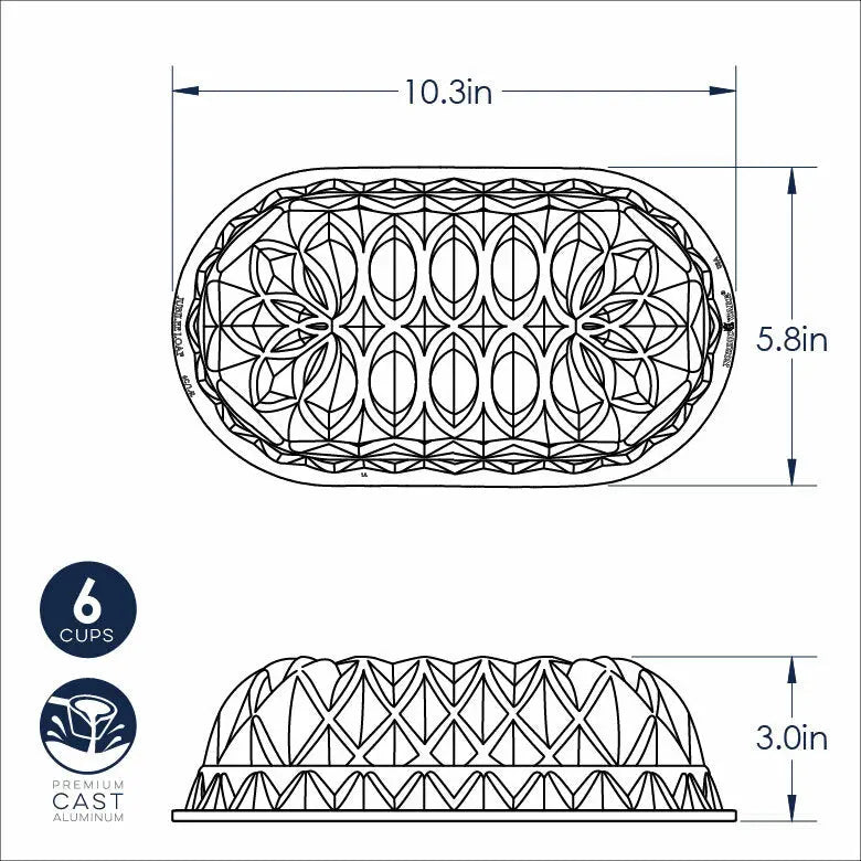 Nordic Ware Jubilee Loaf Pan Nordic Ware