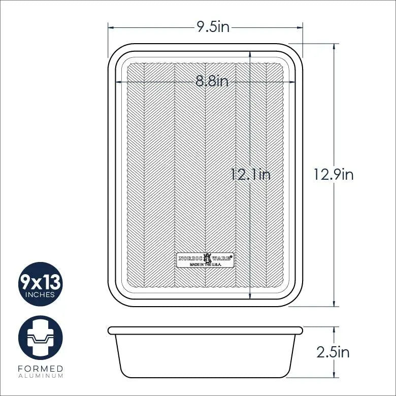 Nordic Ware Prism 9"x13" Rectangular Baking Pan Nordic Ware