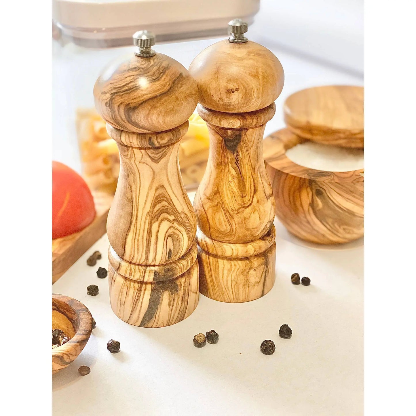 Olive Wood Salt Mill 6.5" Natural OliveWood