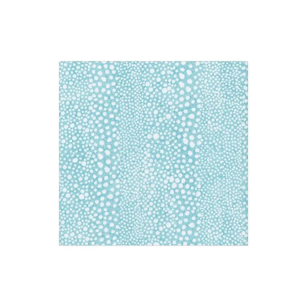 Pebble Paper Linen Cocktail Napkins in Seafoam - 15 Per Pack Caspari