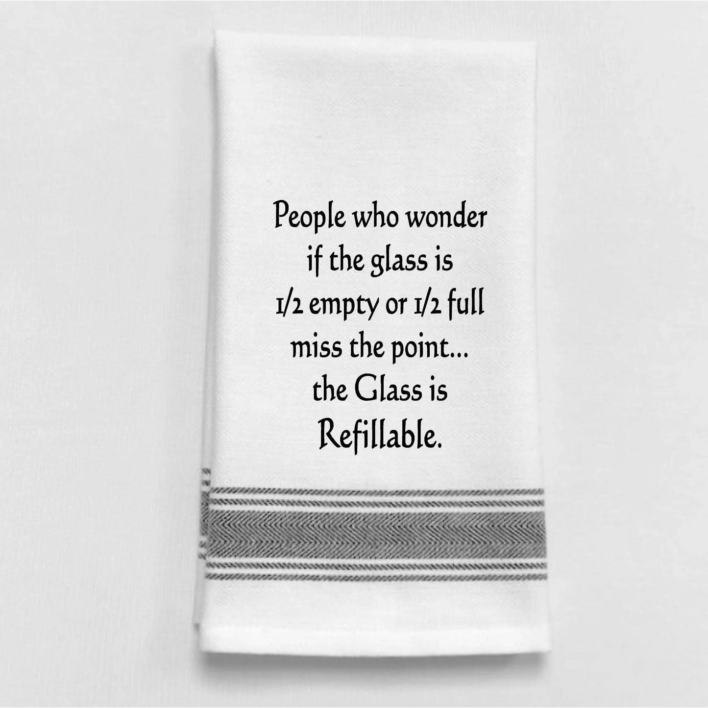 People who wonder if the glass is B+W Towel Wild Hare Designs
