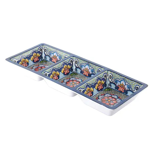 Prepara 3 Sectional Tray Blue PREPARA