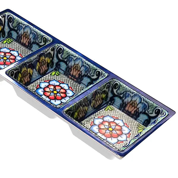 Prepara 3 Sectional Tray Blue PREPARA