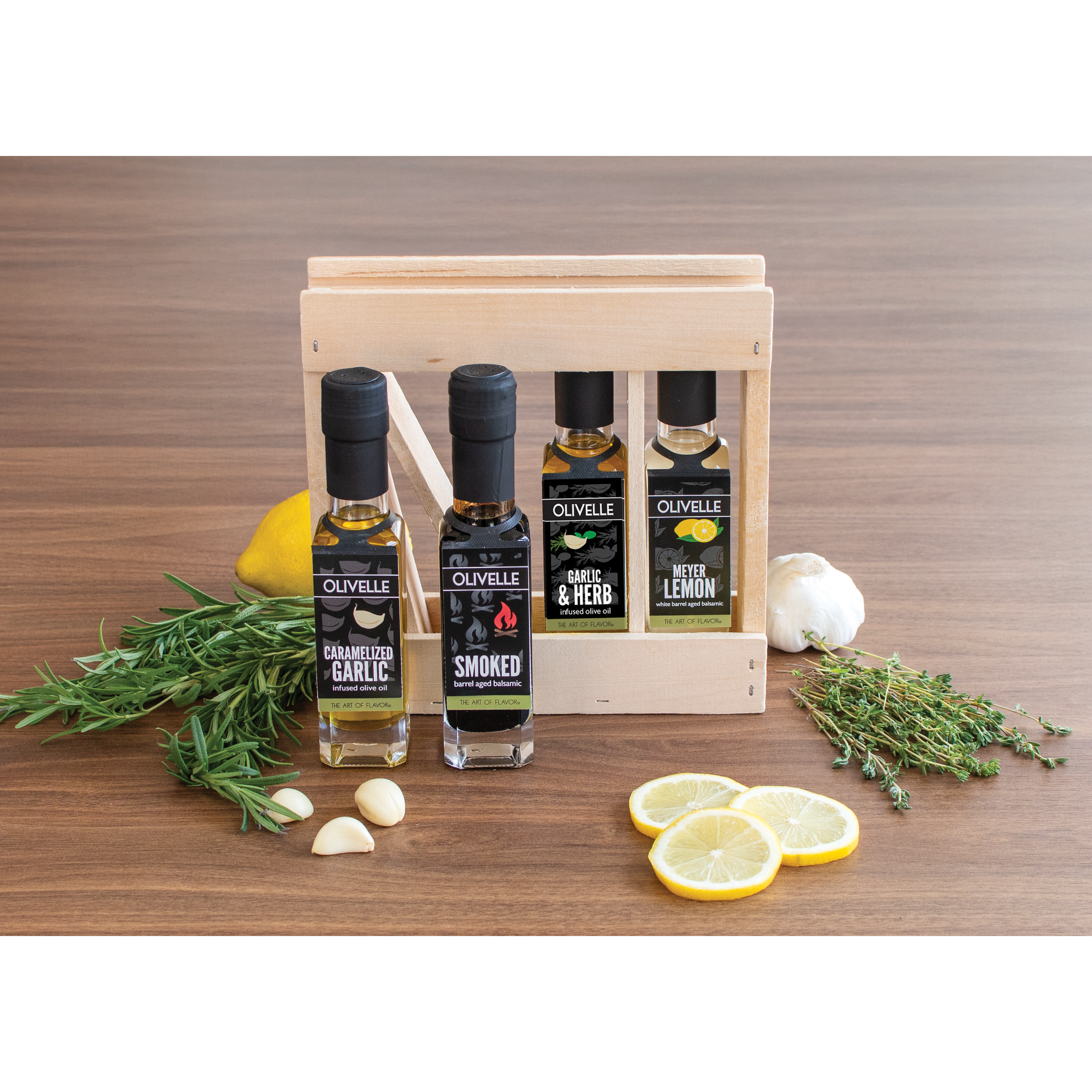 Delicate Drop 5ml オーガニック精油 3本セット Olivelle Oil & Vinegar Sampler Gift Crate – Browns Kitchen