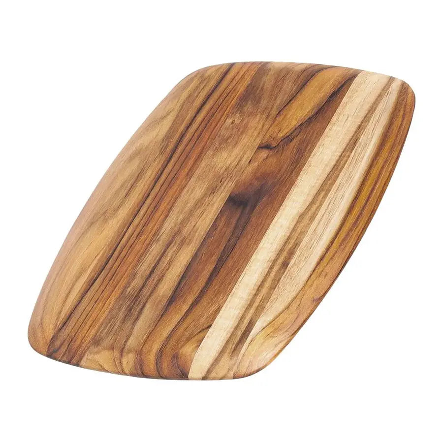 Proteak Rounded Edges Serving Board, 12 x 8 x 0.55 in Cutting Boards Browns Kitchen