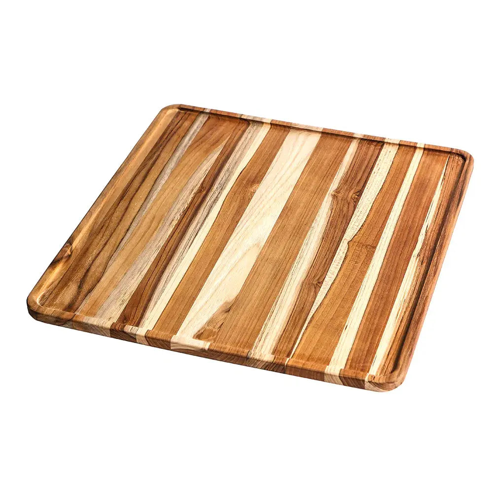 Proteak Tray Collection Square Serving Board 16" x 16" x .5" Proteak