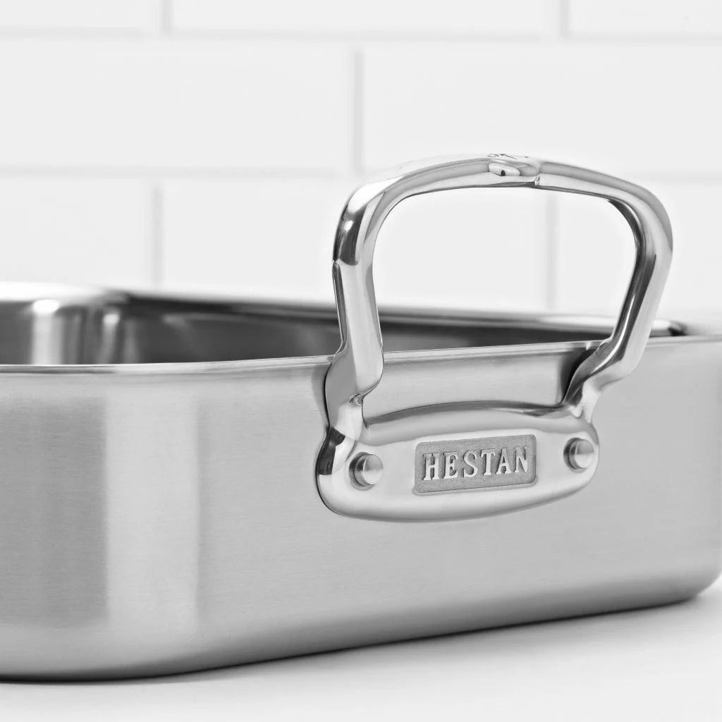 Hestan Provisions 16.5-inch Classic Clad Roaster with Rack