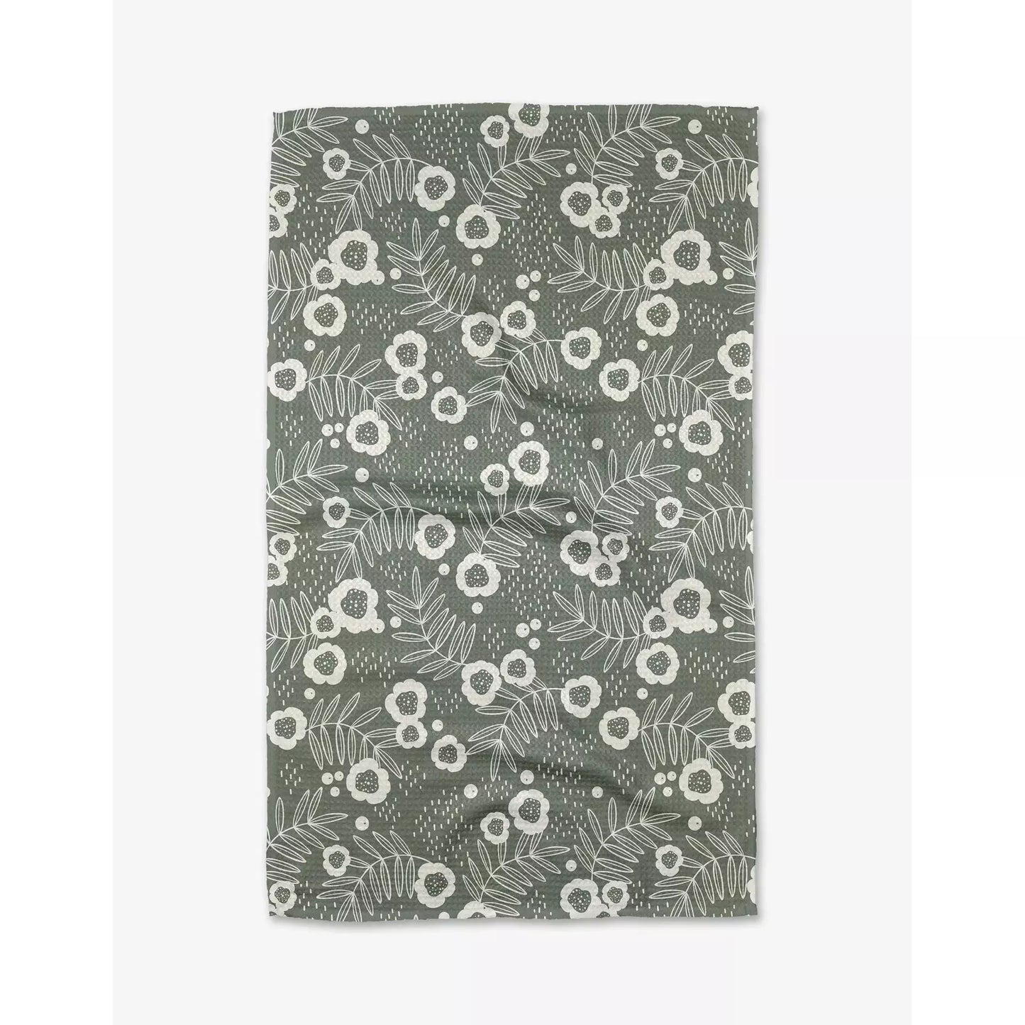 Savannah Green Geometry Tea Towel Geometry