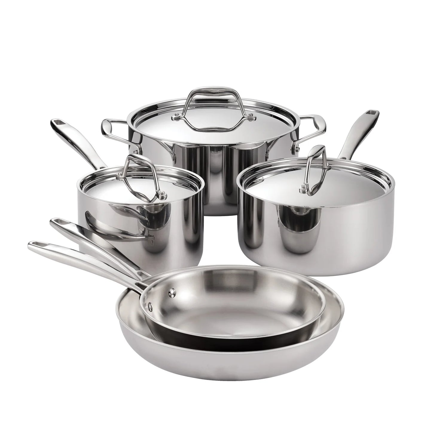 Tramontina Signature Tri-Ply Clad Stainless Steel 8 Piece Cookware Set