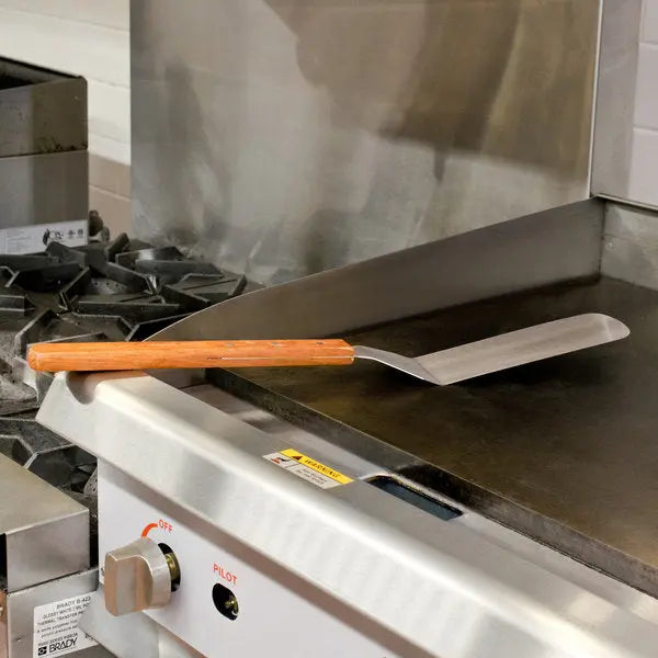 Solid Turner with Round Blade and Extra Long Handle Browns Kitchen