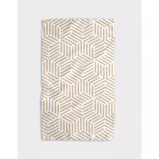 Stacked Cubes Geometry Tea Towel Geometry