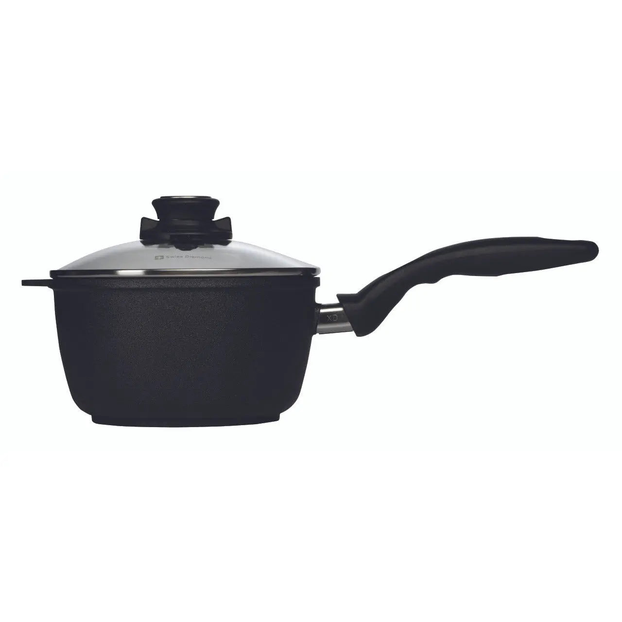 Swiss Diamond XD 2.2 qt Nonstick Saucepan with Glass Lid SWISS DIAMOND