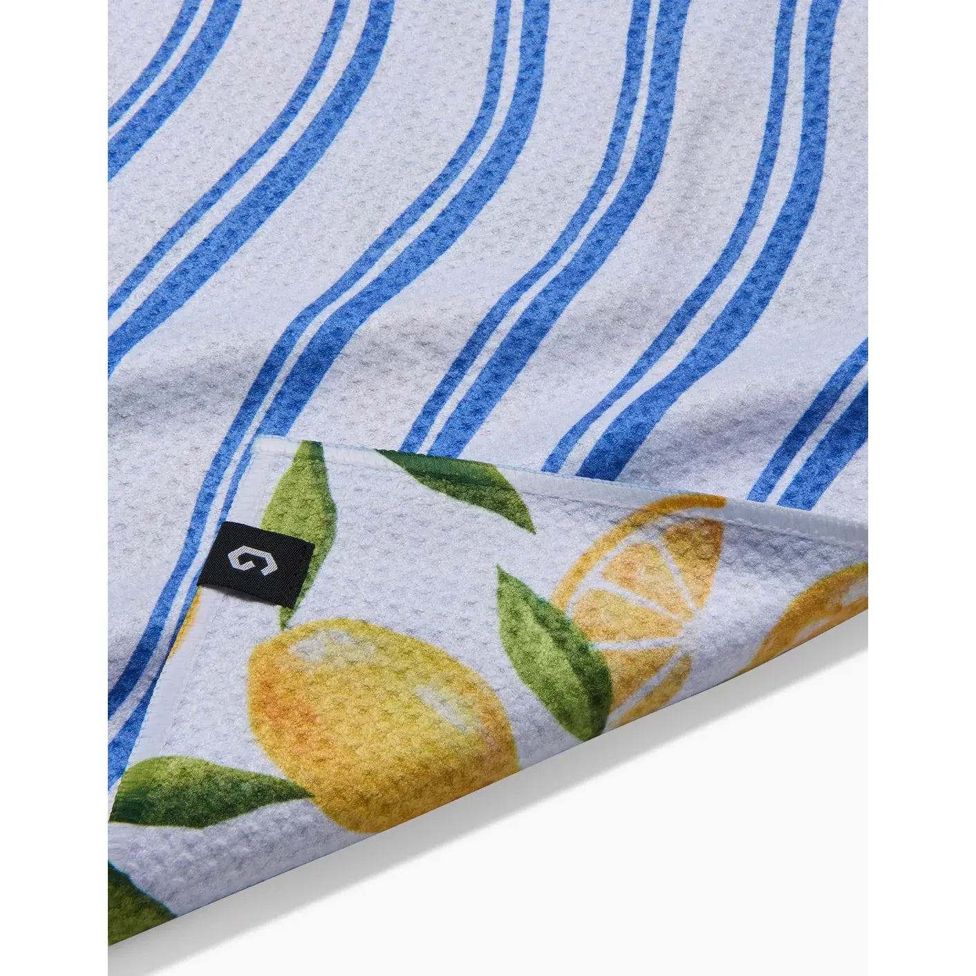 Lemon Bliss Double Sided Geometry Tea Towel