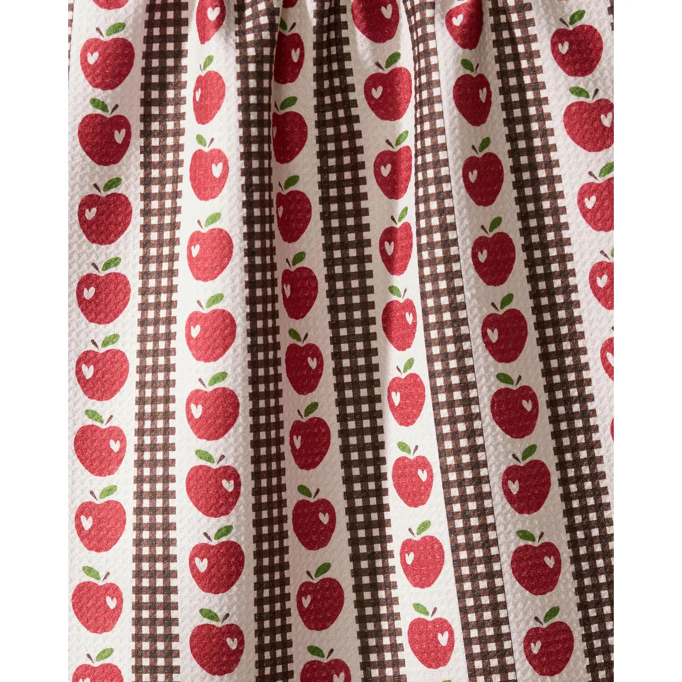 Apple Picking Day Geometry Tea Towel