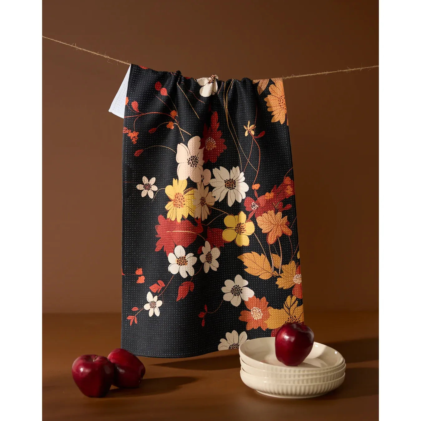 Autumn Whispers Geometry Tea Towel
