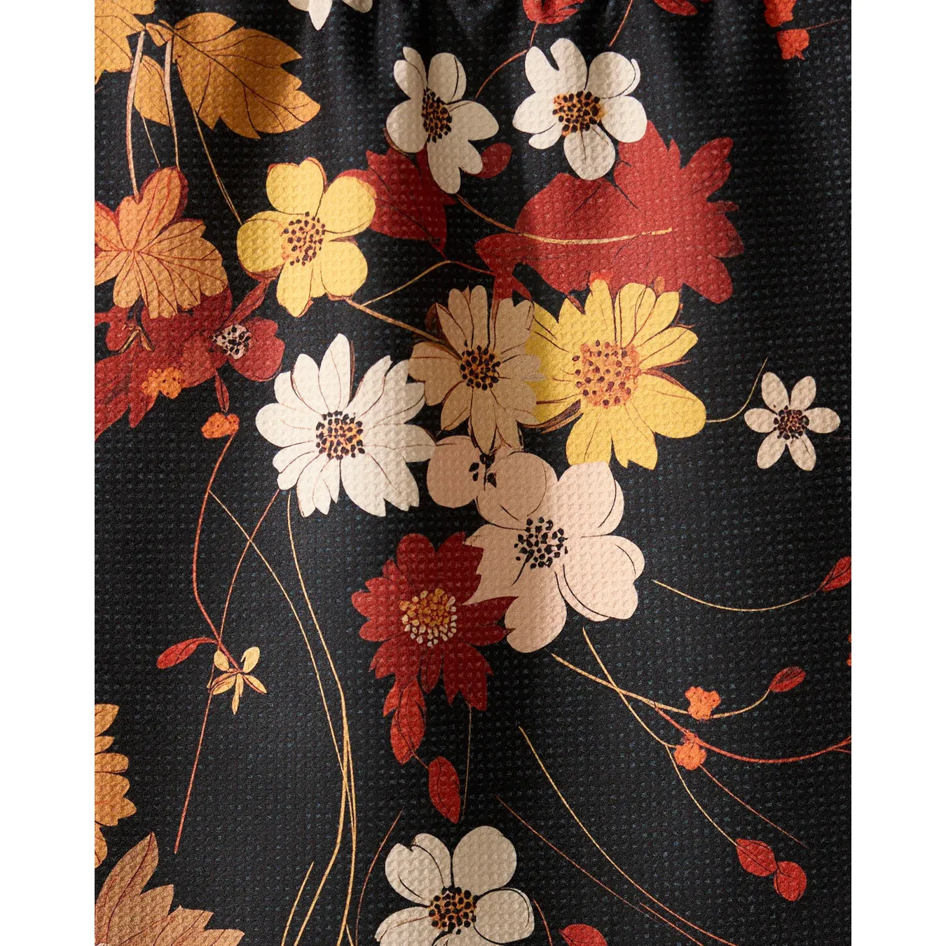 Autumn Whispers Geometry Tea Towel
