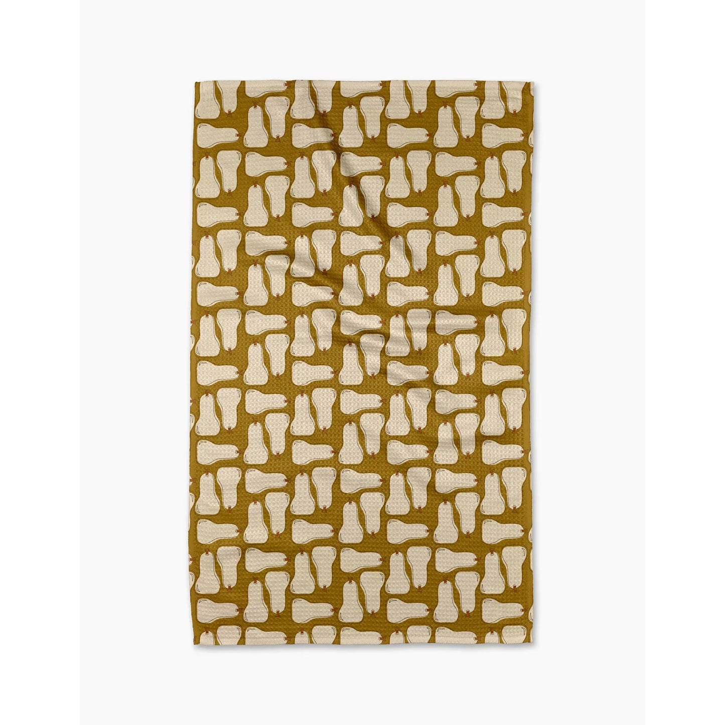 Bold Butternut Geometry Kitchen Tea Towel