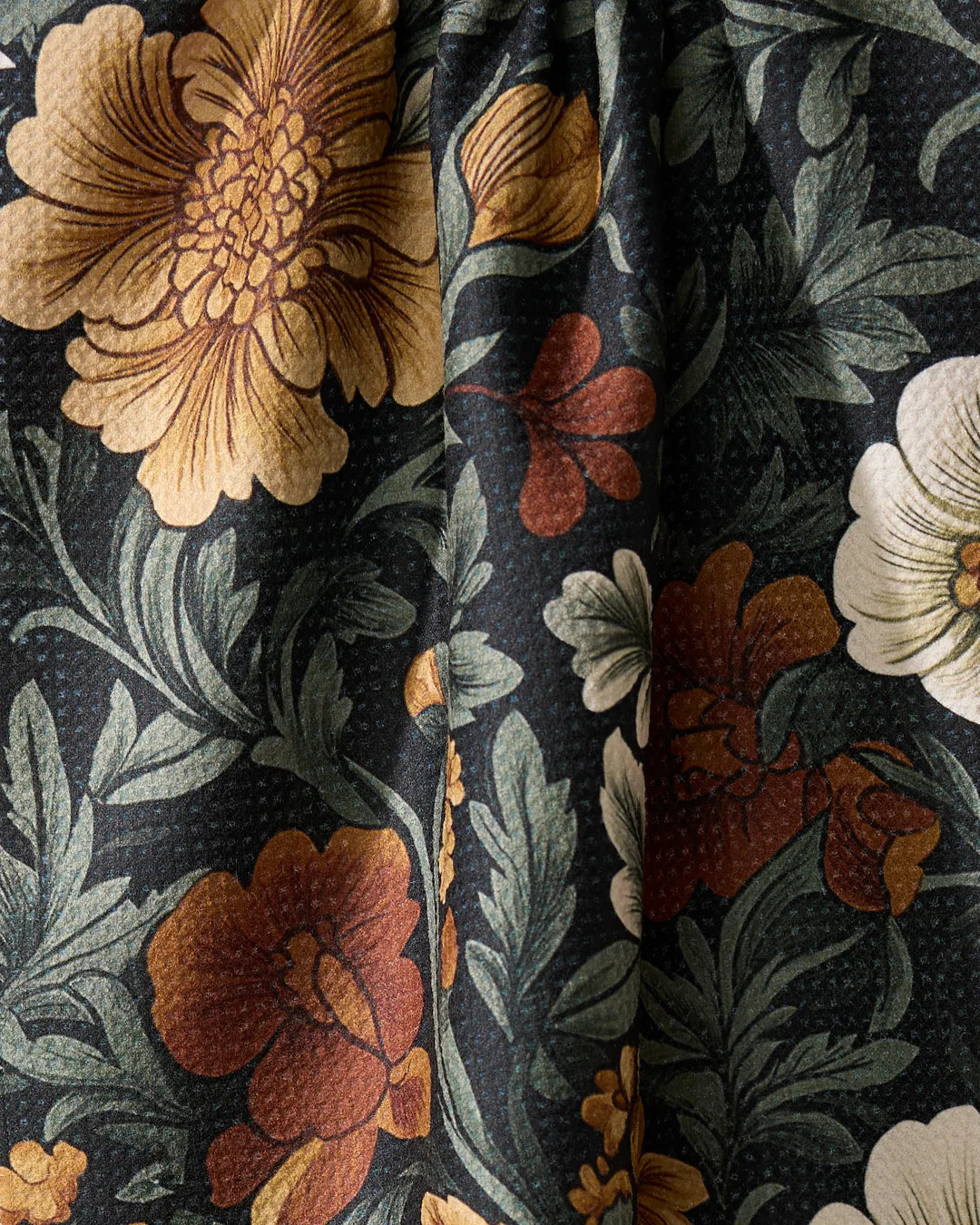 Classic Floral Geometry Tea Towel