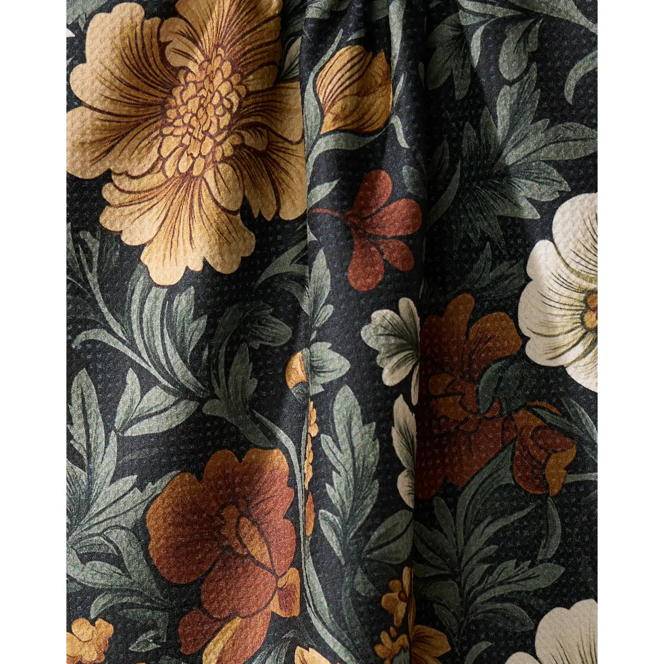 Classic Floral Geometry Tea Towel
