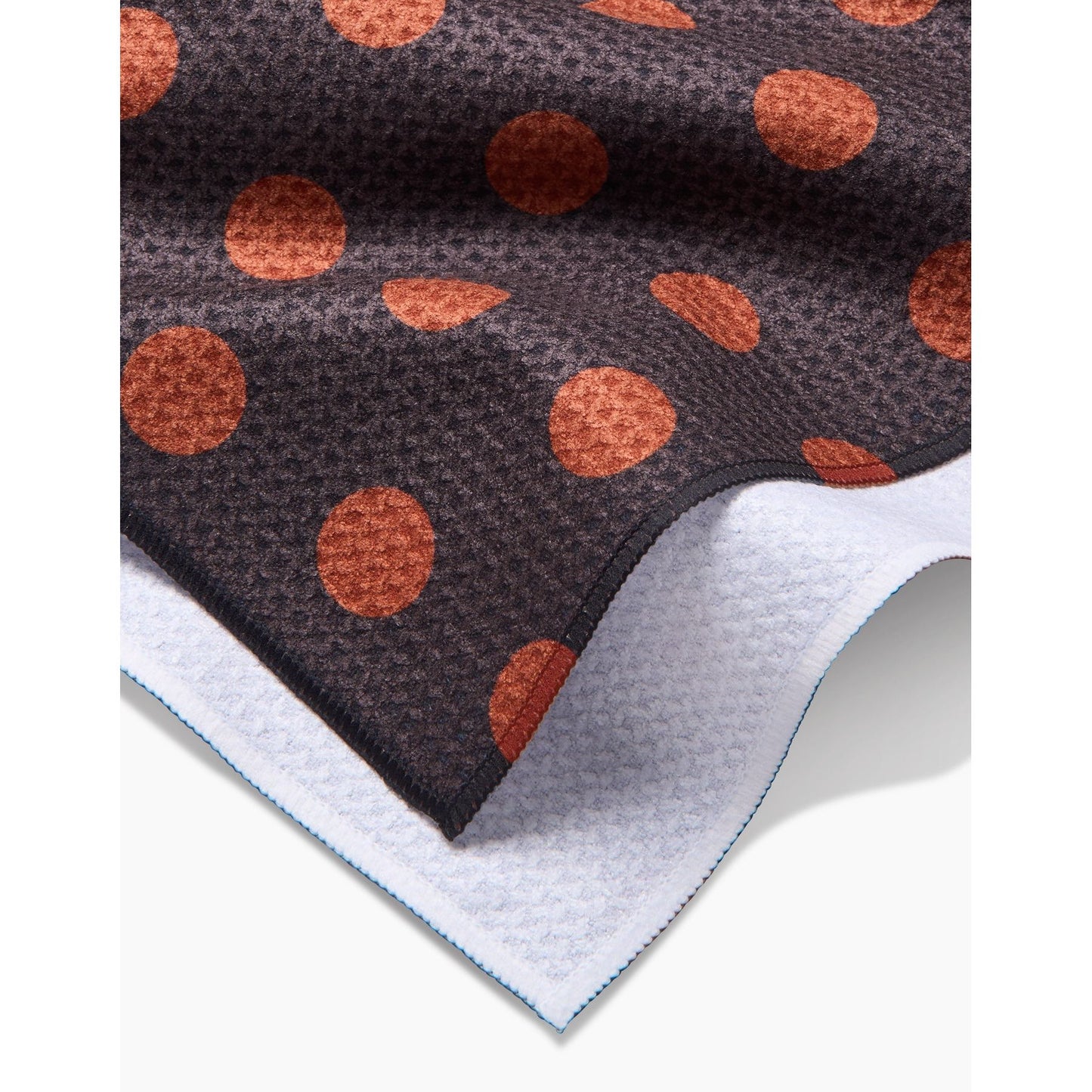 Cocoa Dots Geometry Tea Towel
