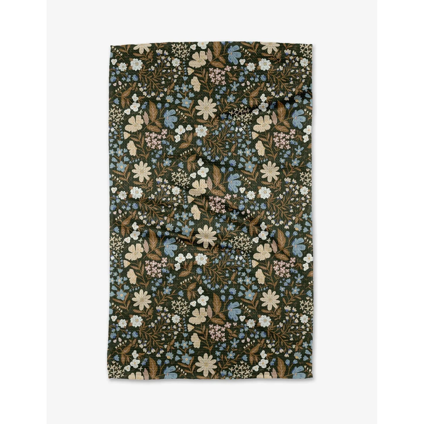 Cottage Meadow Sepia Geometry Kitchen Tea Towel