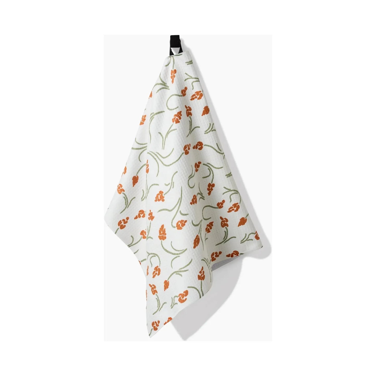 Crayon Floral Geometry Tea Towel