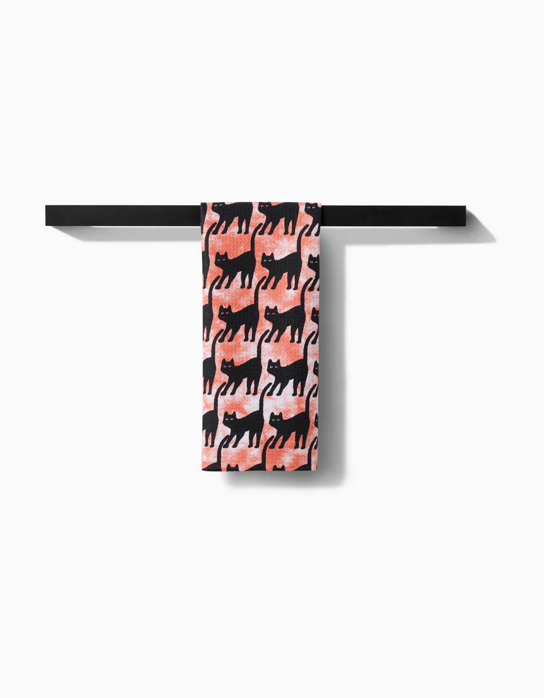 Halloweeny Cats Geometry Tea Towel