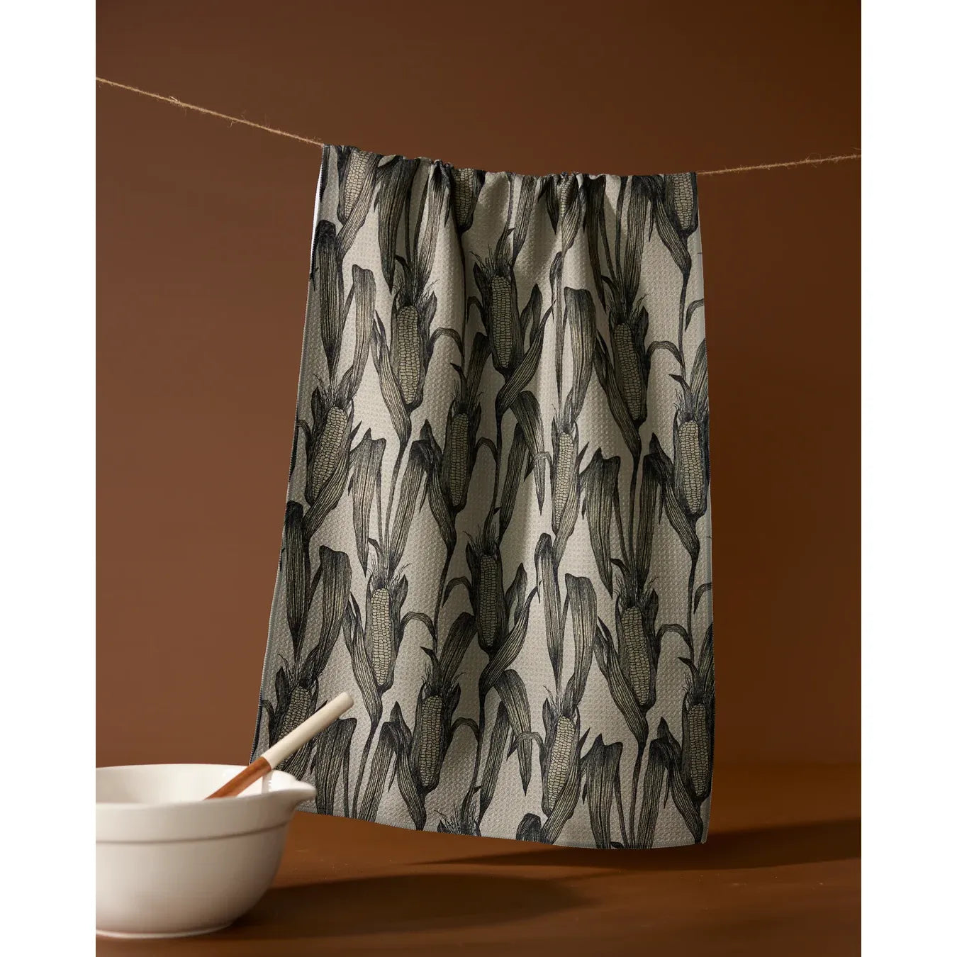 Husk Geometry Tea Towel