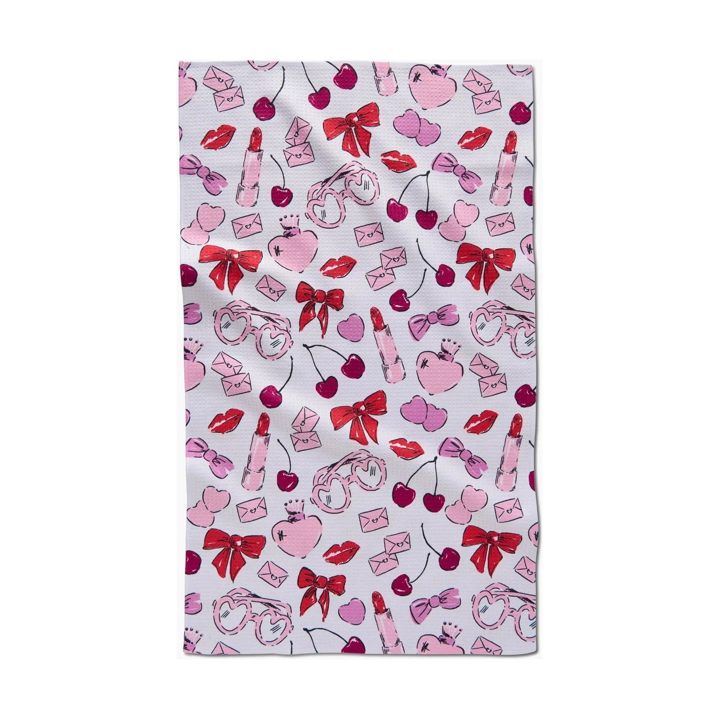 Lip Smacking Good Geometry Tea Towel
