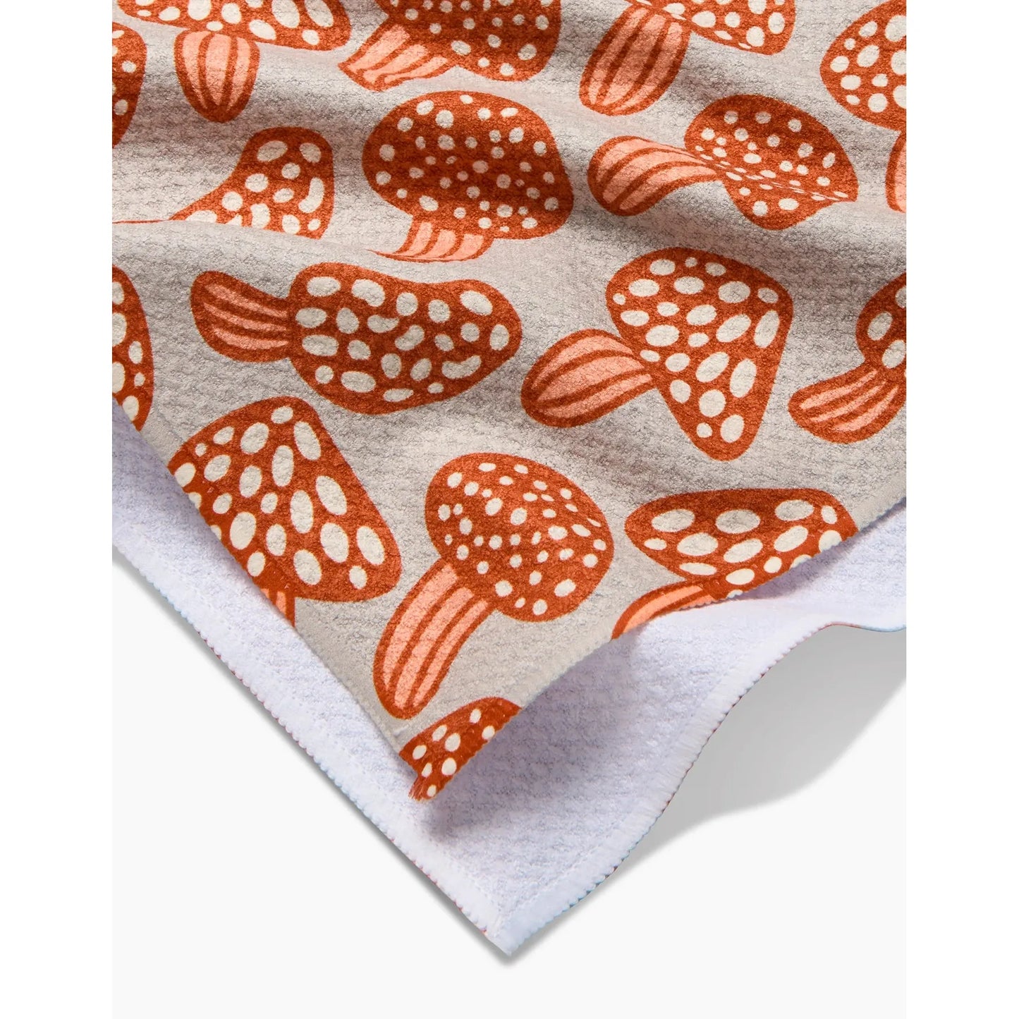 Many Mushrooms Geometry Tea Towel