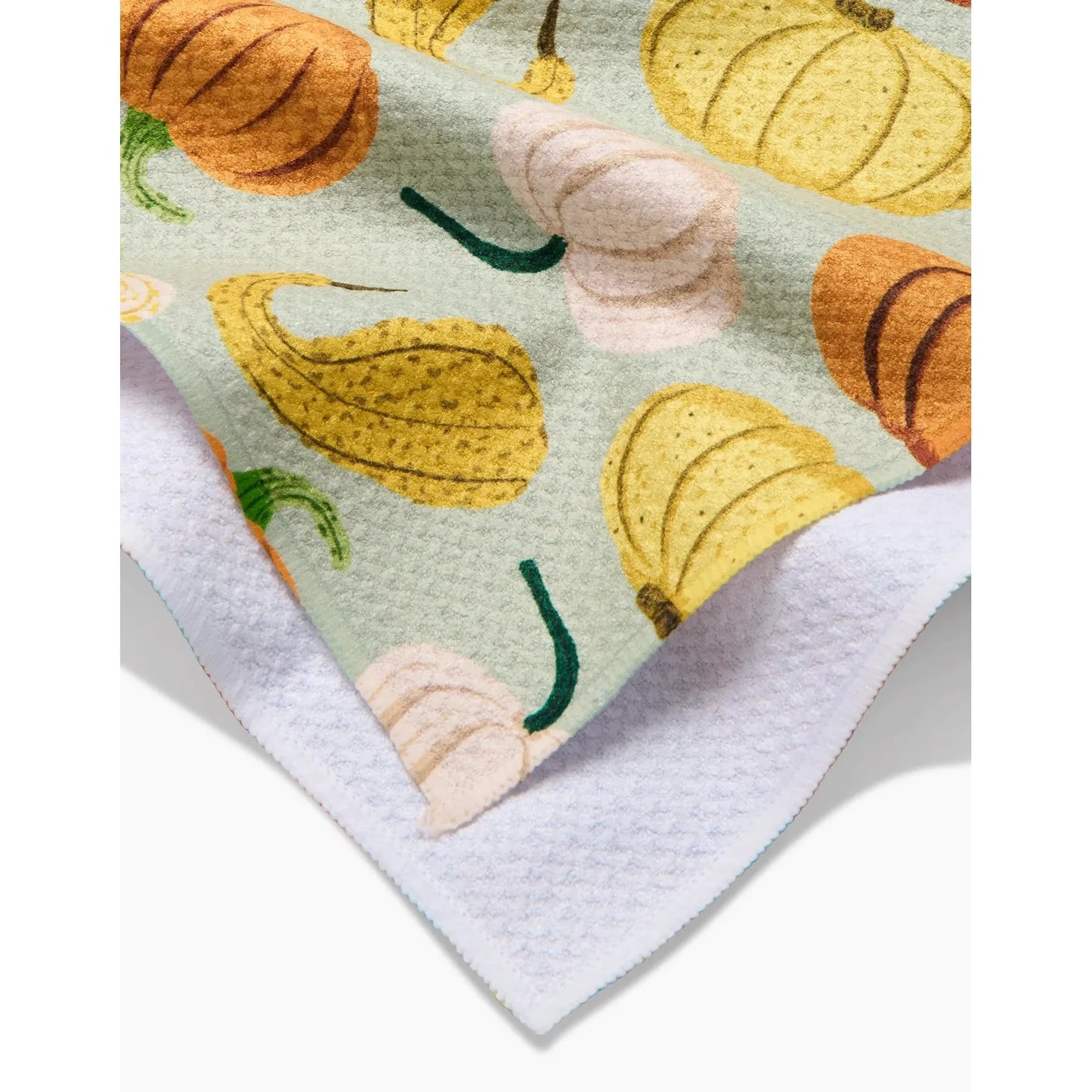 Pumpkins and Gourds Geometry Tea Towel