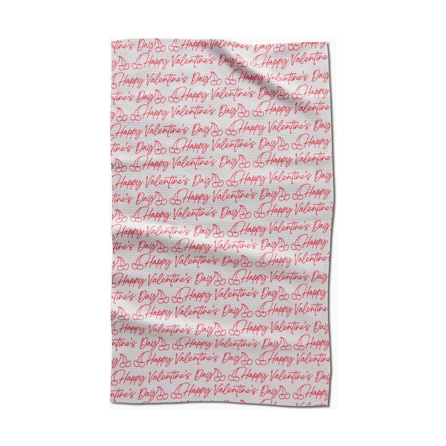 Saint Valentine Geometry Tea Towel