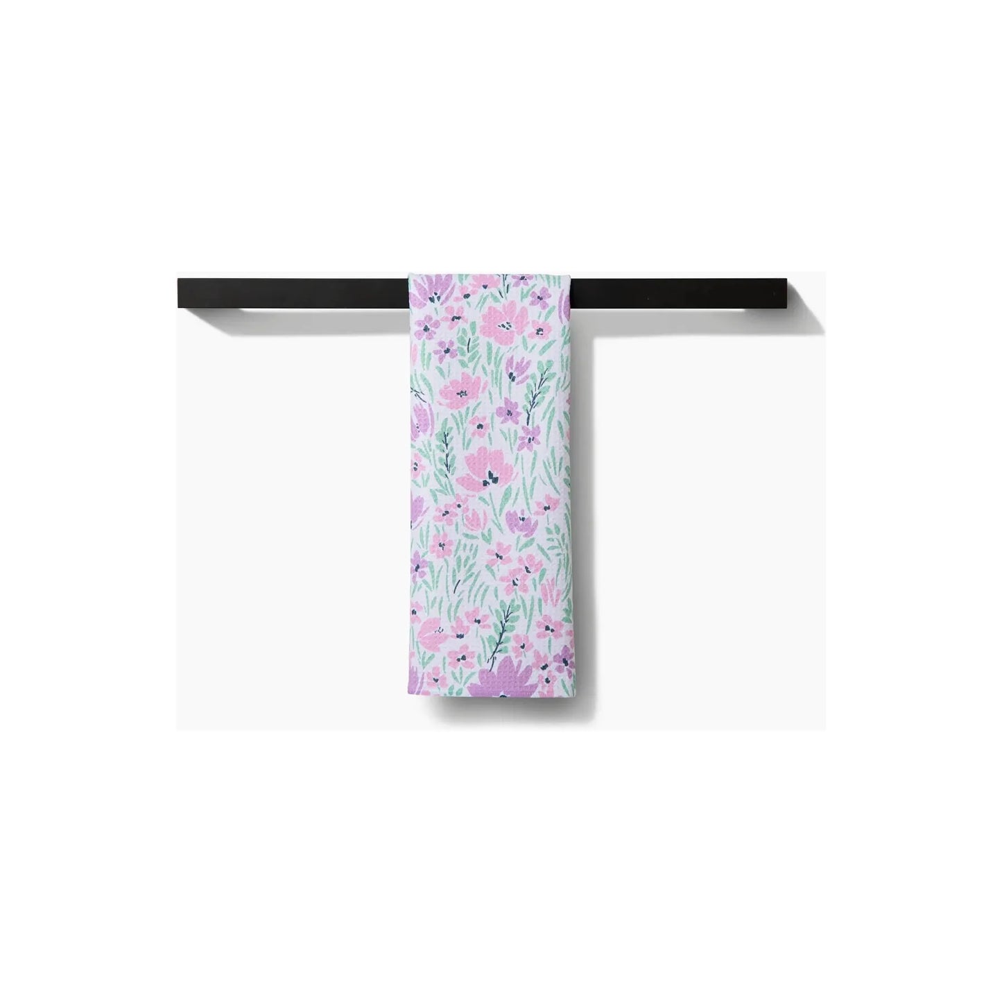 Spring Fleur Blooms Geometry Tea Towel
