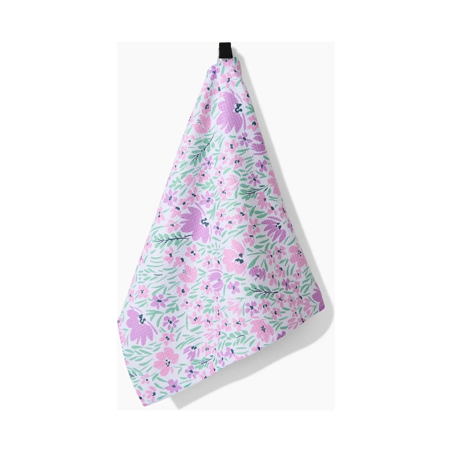 Spring Fleur Blooms Geometry Tea Towel
