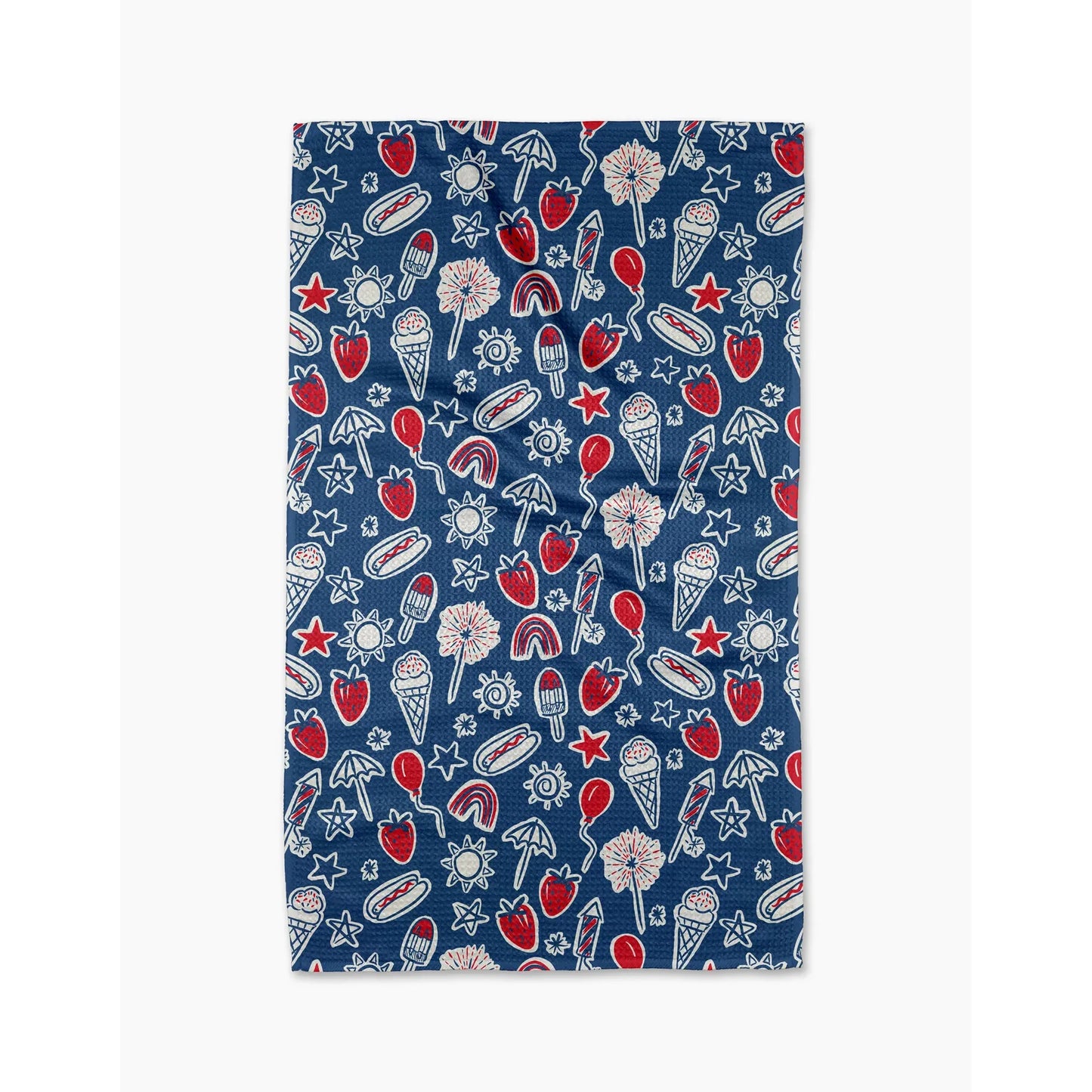 Summer Fun in Blue Kitchen Tea Towel