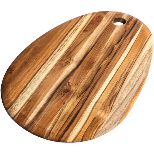 Teak Haus Oval Edge Grain Board PROTEAK