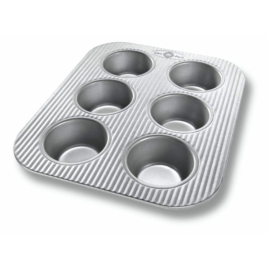 USA Pan Muffin Pan, 6 Cavity Muffin & Pastry Pans Browns Kitchen