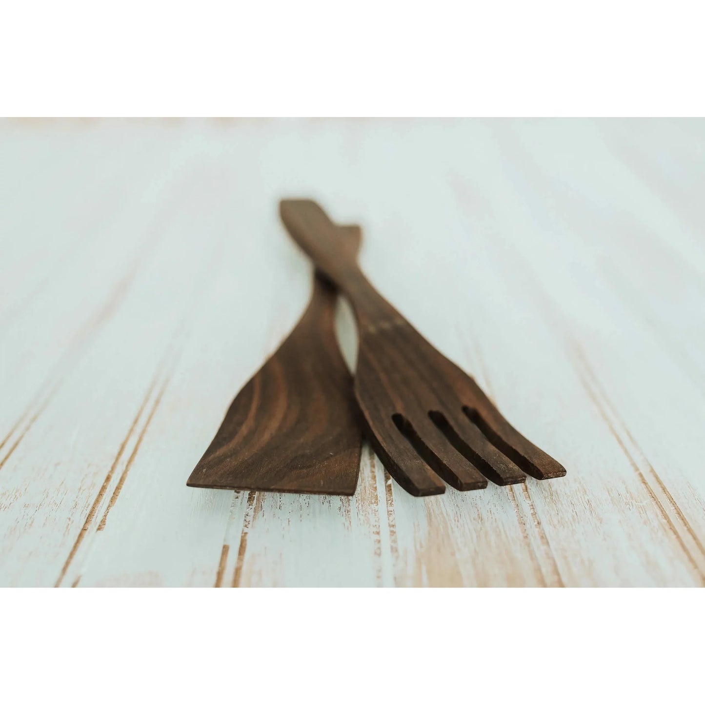 12-inch Walnut Caesar Salad Utensil Set