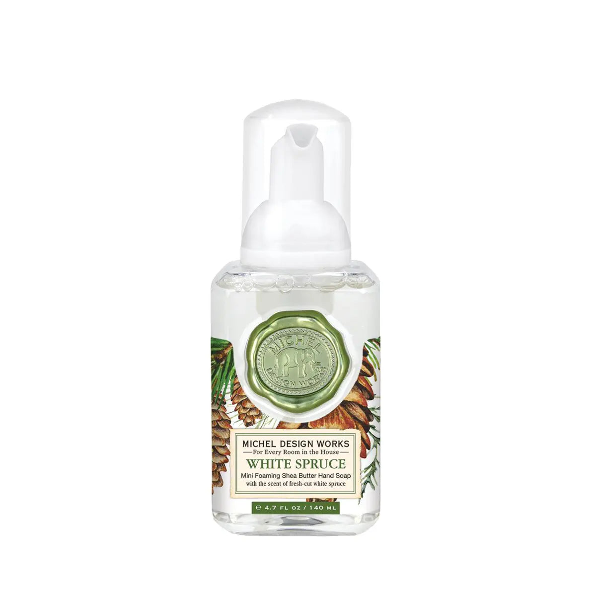 White Spruce Foaming Hand Soap Mini MICHEL DESIGN WORKS