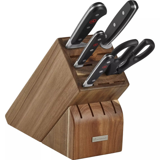 Wusthof Classic 6-Piece (15 Slot) Knife Set, Acacia WUSTHOF