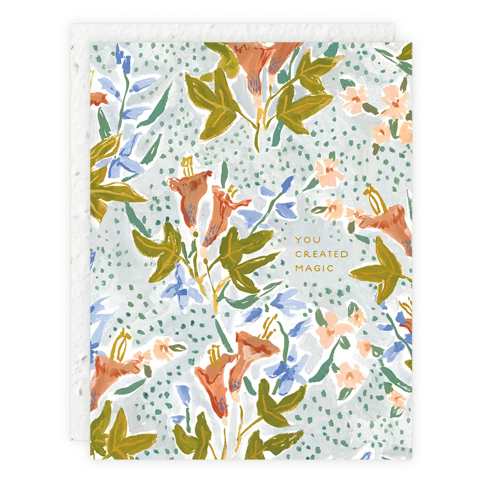 You Created Magic - Baby Card Seedlings