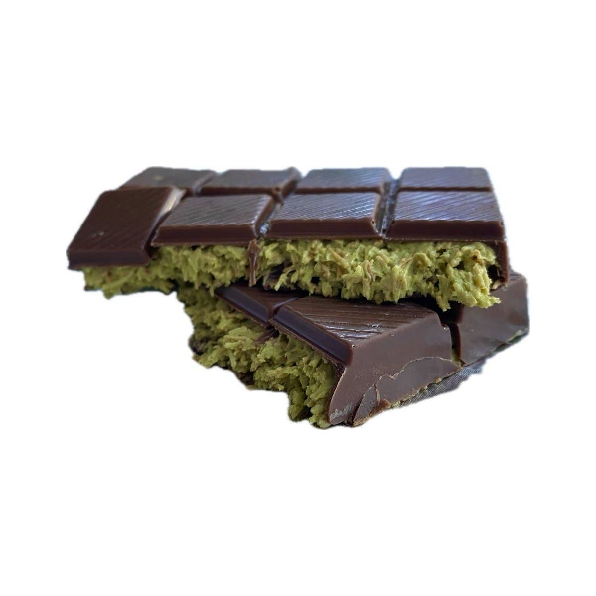 Pistachio Praline Dubai Chocolate Bar – Crispy & Nutty Delight 71gr