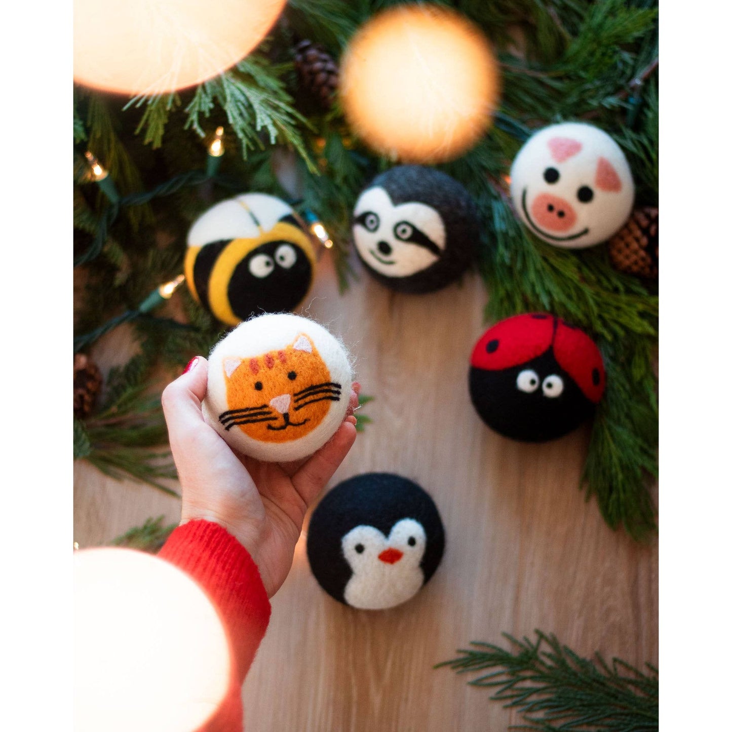 Critter Camp Eco Wool Dryer Balls - bee, pig, cat, sloth,...