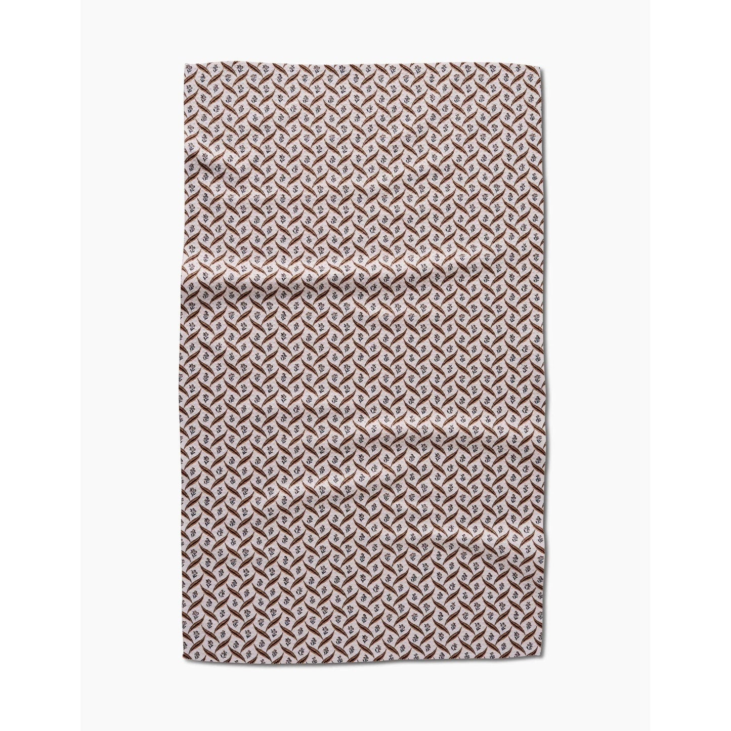 Plated Fall Berry Natural Geometry Tea Towel