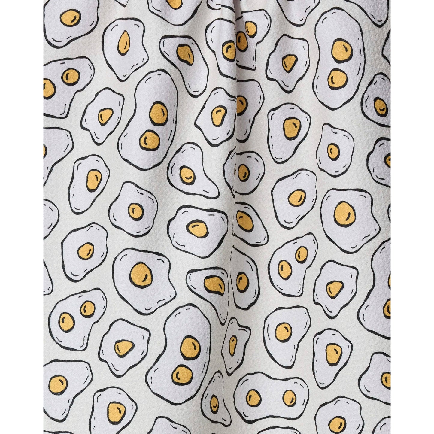 Sunny Side Eggs Geometry Tea Towel