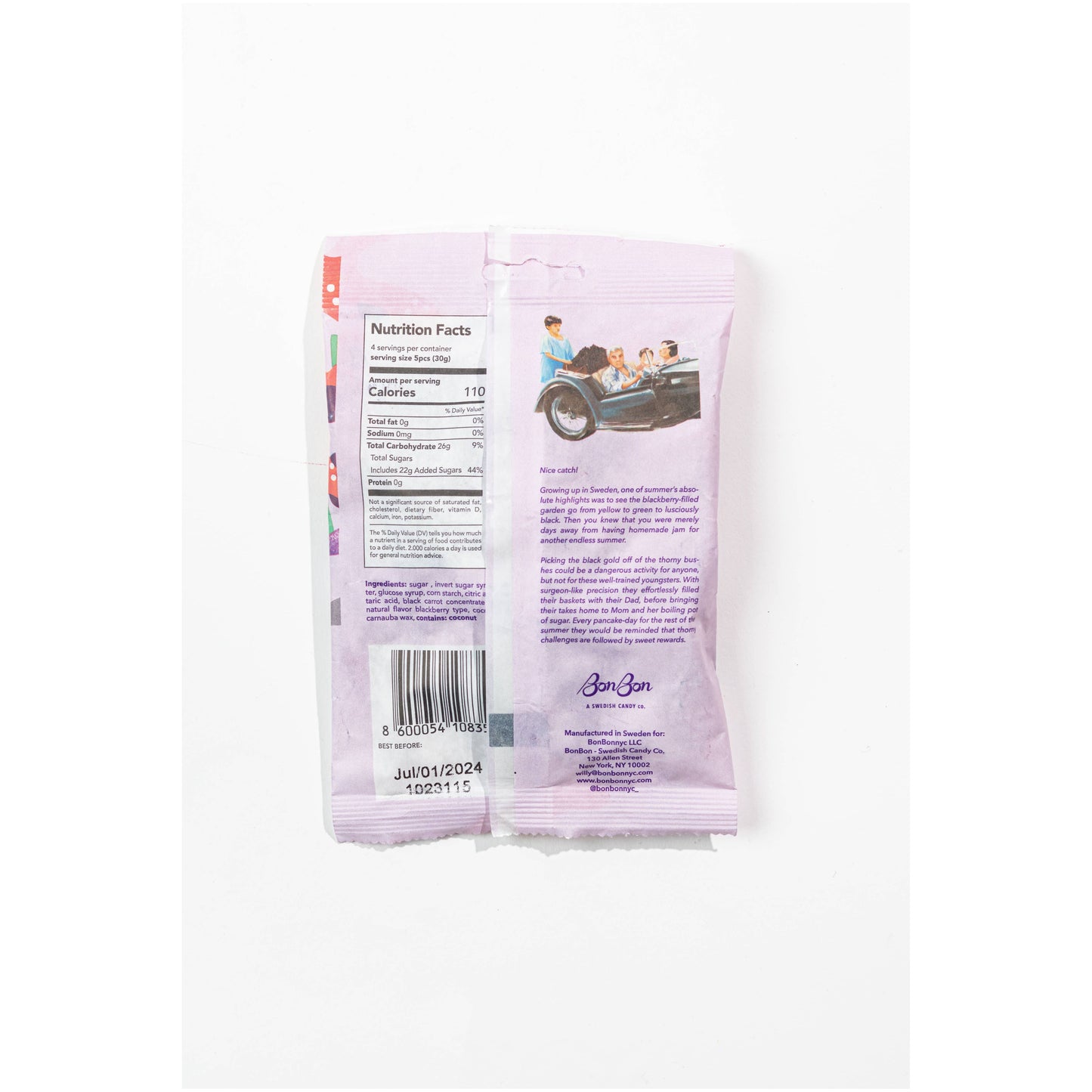 Sour Blackberry Fish - Swedish Candy 5.2oz (150g)